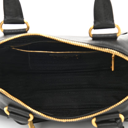 Prada Vitello Daino Shopping Satchel Black 7 of 10