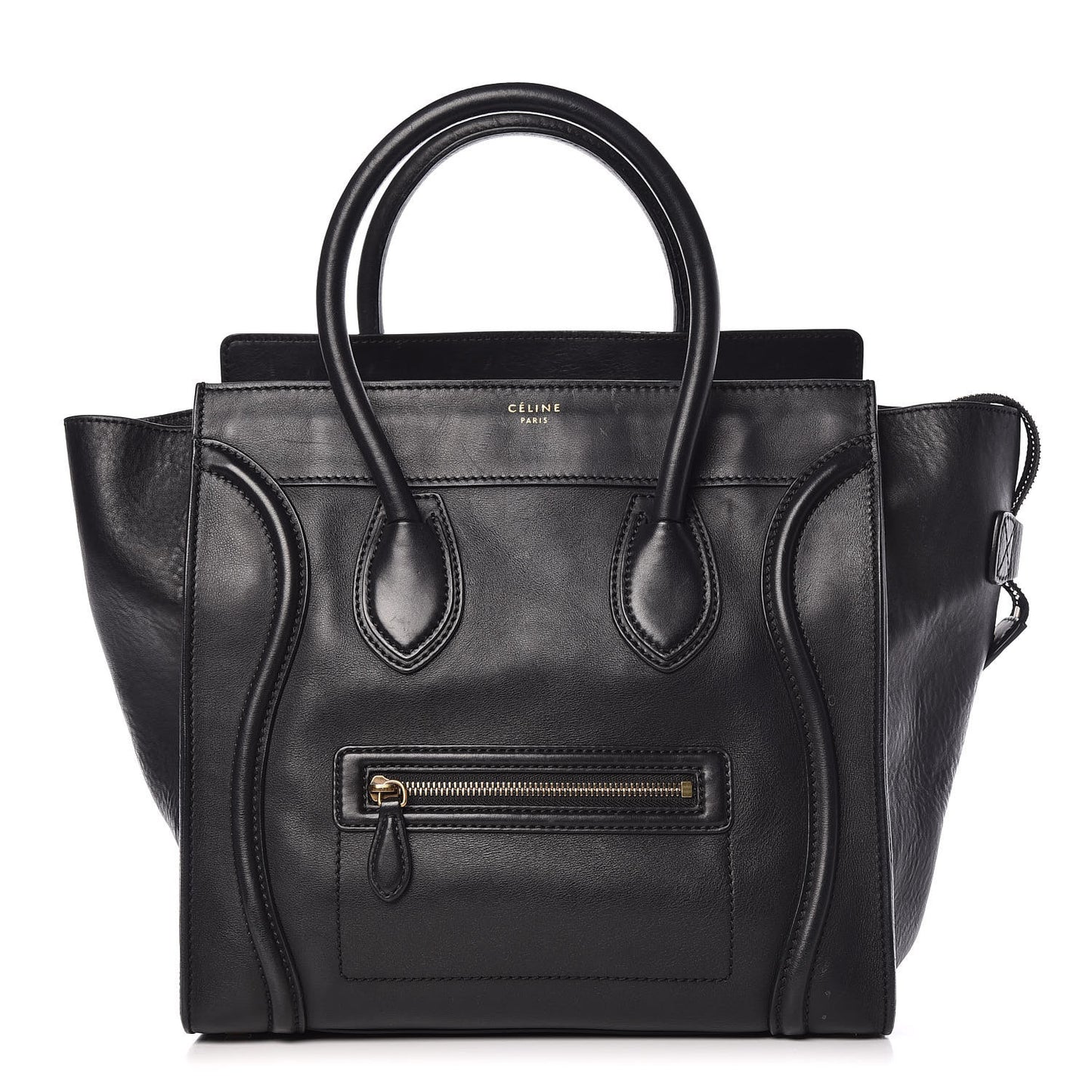 Smooth Calfskin Mini Luggage Black