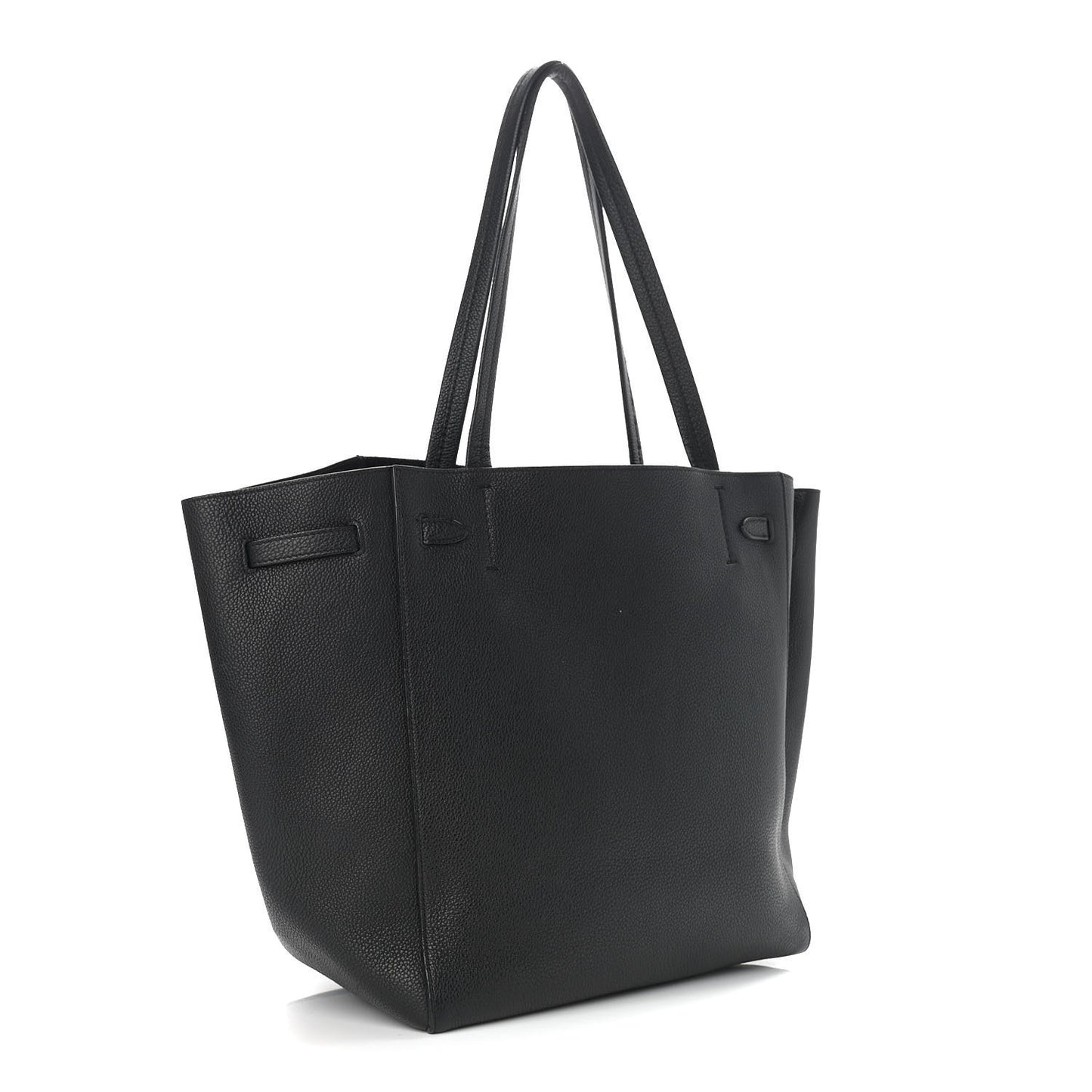 Soft Grained Calfskin Small Belt Cabas Phantom Black