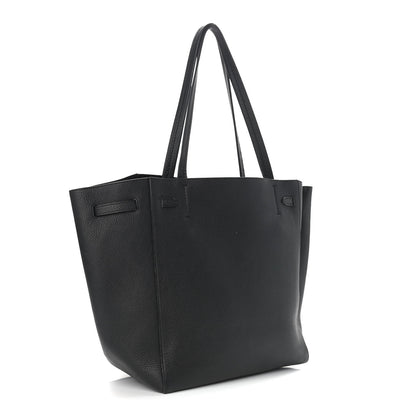 Celine Soft Grained Calfskin Small Belt Cabas Phantom Black 3 of 16