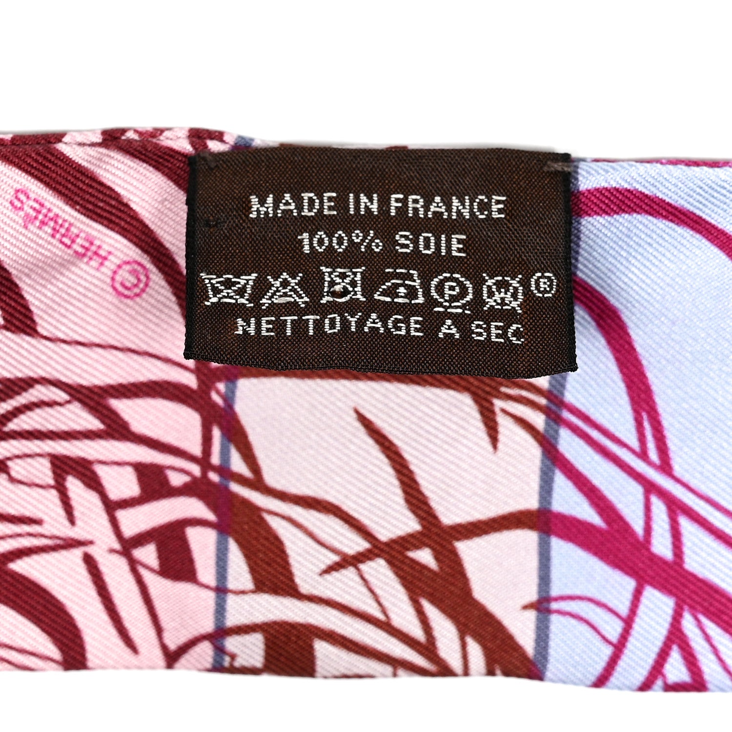 Hermes Silk Jungle Love Rainbow Twilly Fuchsia Bleu Ciel 4 of 4