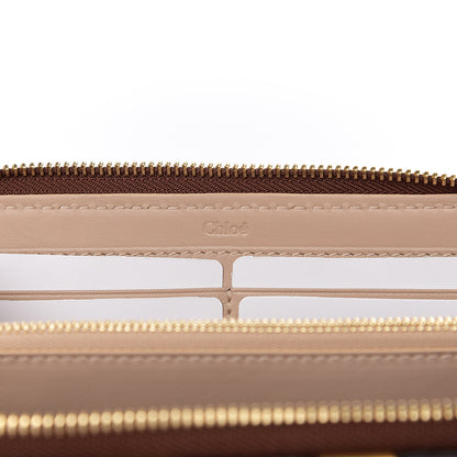 Chloe Grained Calfskin Marcie Long Zip Around Wallet Tan 5 of 5