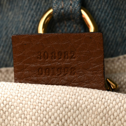 Gucci Denim Medium Soho Chain Shoulder Bag Blue 7 of 10
