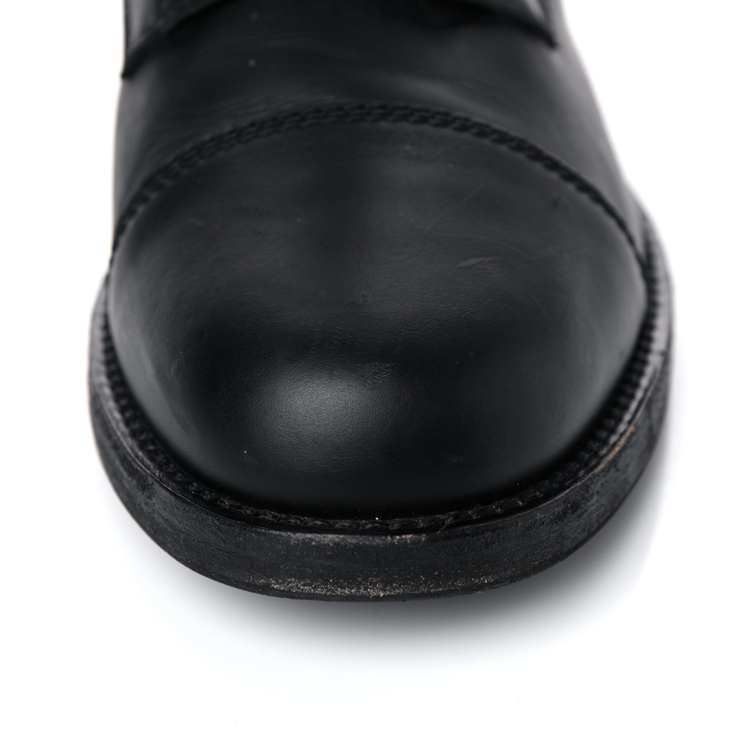 Chanel Calfskin Quilted Lace Up Combat Boots 40.5 Black 15 of 17