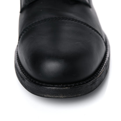 Chanel Calfskin Quilted Lace Up Combat Boots 40.5 Black 15 of 17