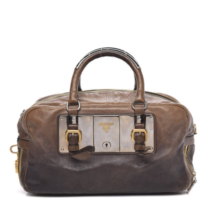 Prada Glace Calf Ombre Bowler Argilla Sfumato 1 of 12