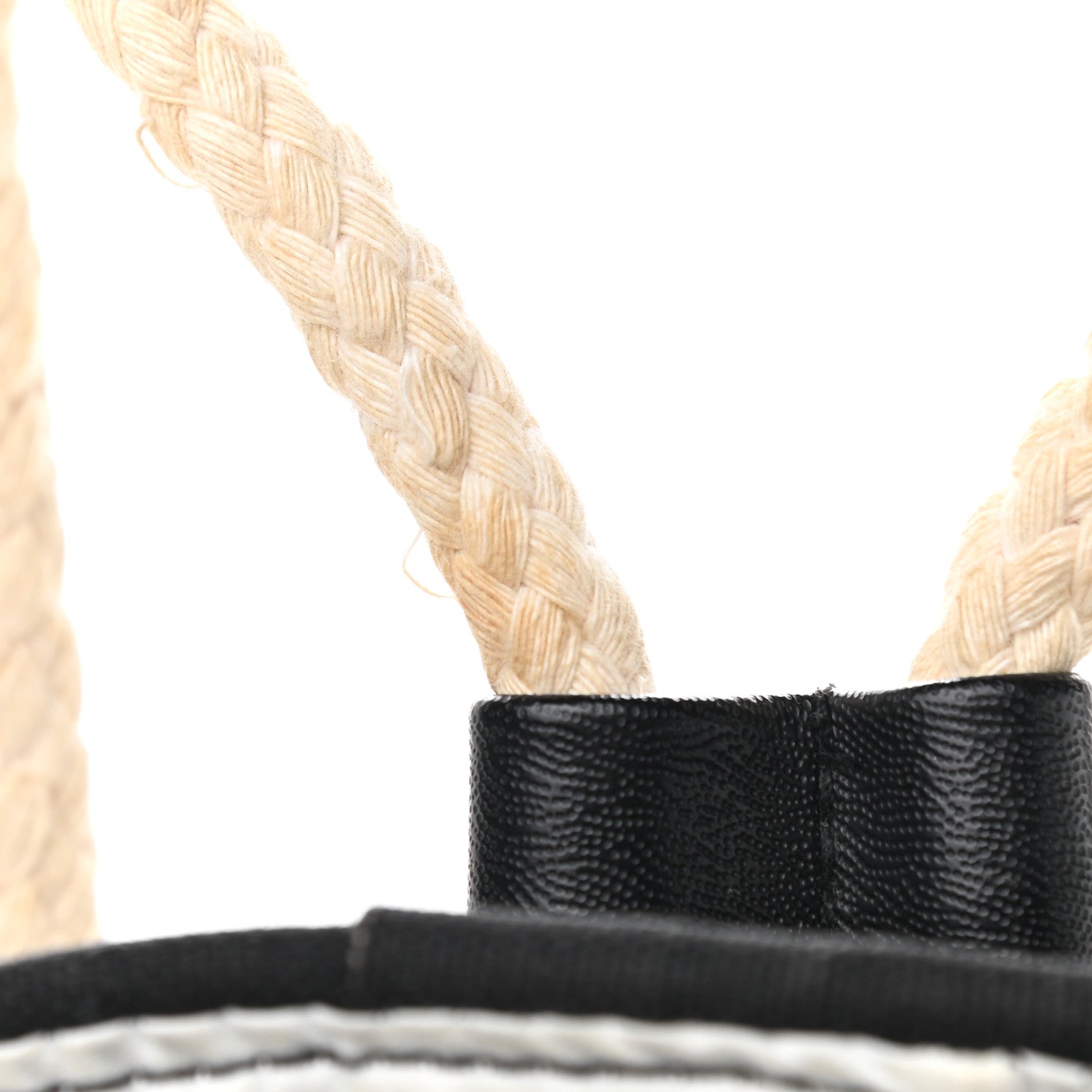 Chanel Canvas Drawstring Backpack Black White 12 of 17