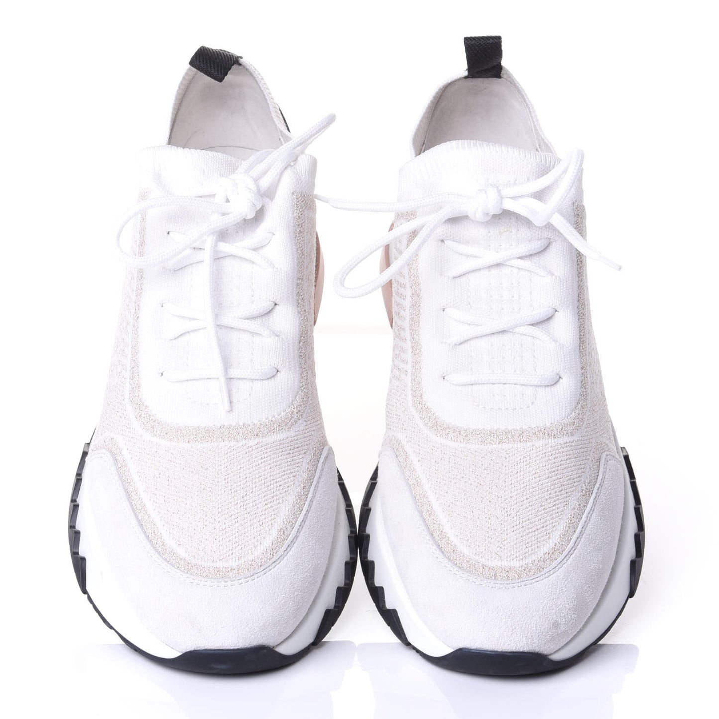 Technical Canvas Goatskin Womens Addict Sneakers 39 Multicolor Rose Dore