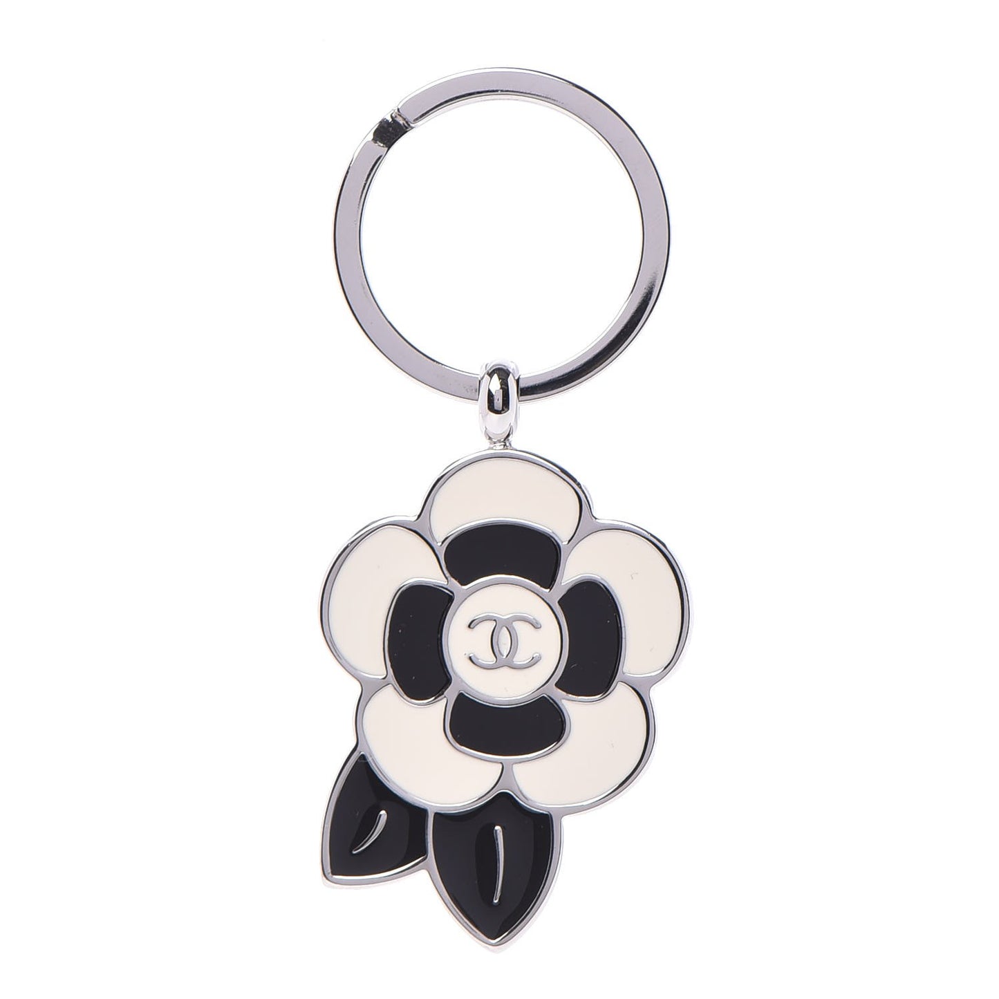 Enamel Camellia Key Chain