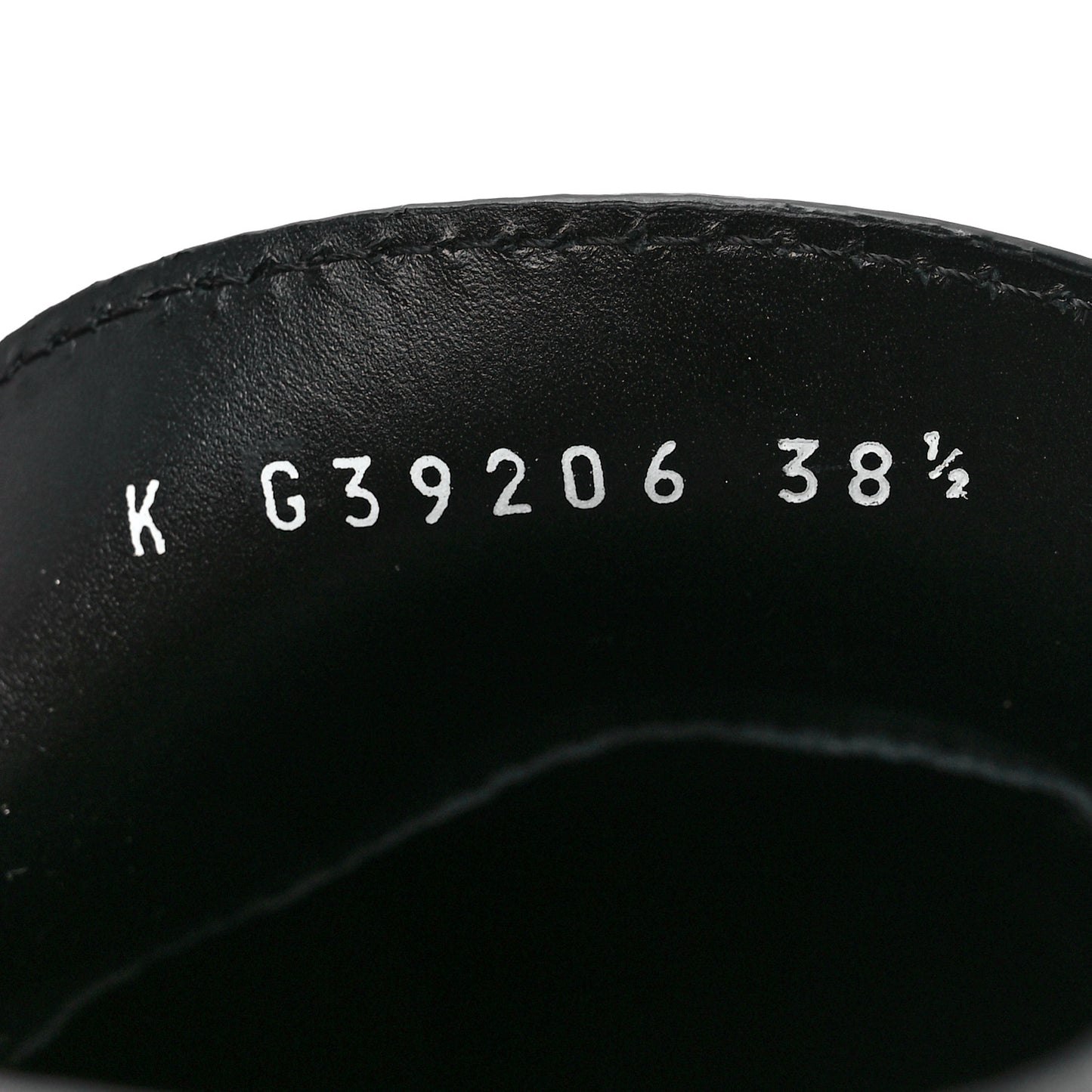 Calfskin CC Platform Loafers 38.5 Black