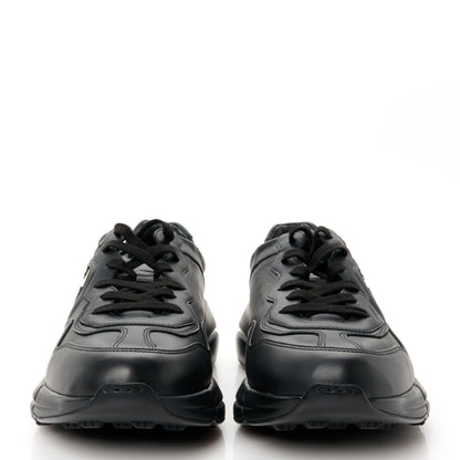 Gucci Dali Soft Calfskin Cut Out Interlocking G Mens Rhyton Sneakers 11 Black Ivoire 3 of 10