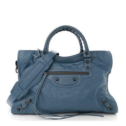 Balenciaga Agneau Classic Hardware City Bleu Persan 1 of 13