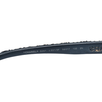 Chanel Acetate Tweed CC Sunglasses 5241 Black 5 of 6