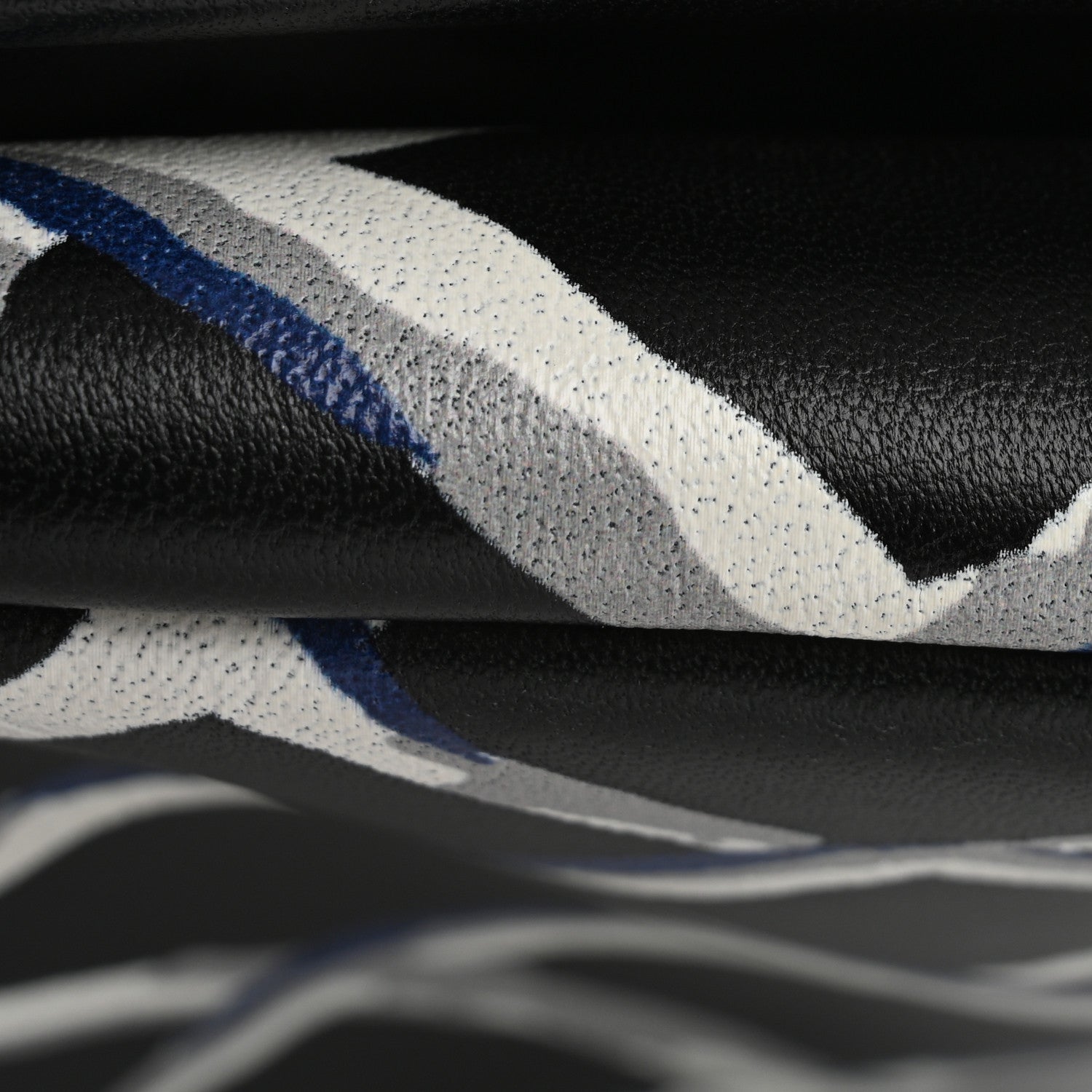 Chanel Lambskin Printed Quilt Flap Clutch Black White 14 of 15