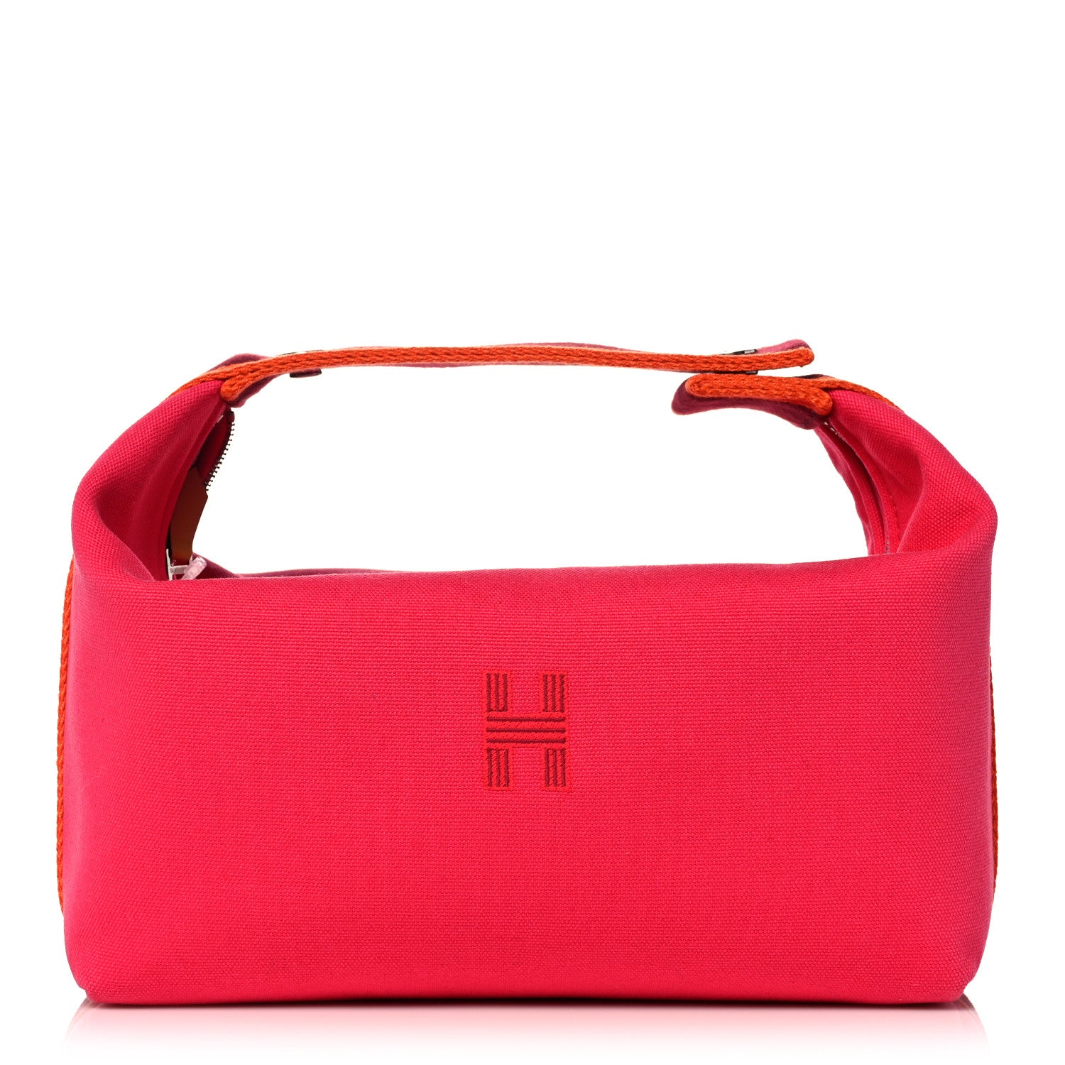 Hermes Canvas Large Bride-A-Brac Pouch Hibiscus 1 of 10