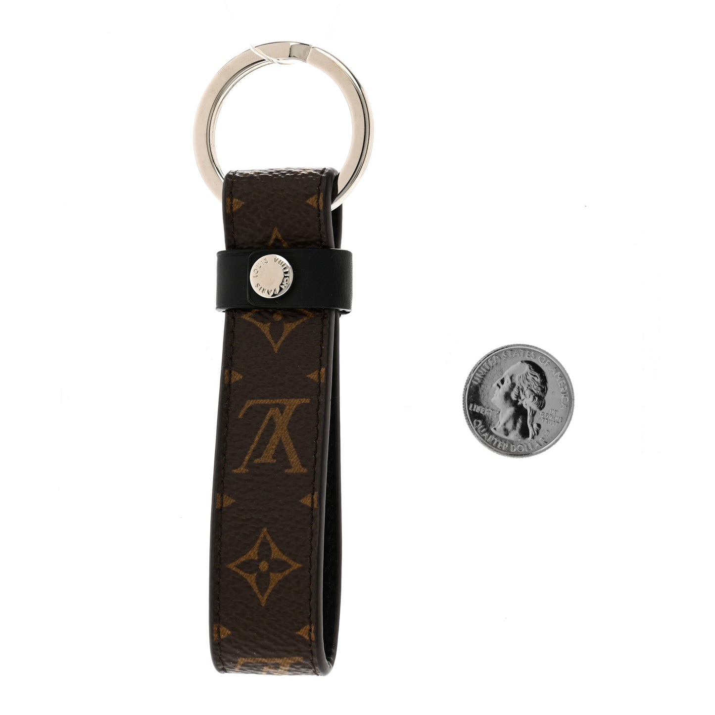 Monogram LV Dragonne Bag Charm Key Holder