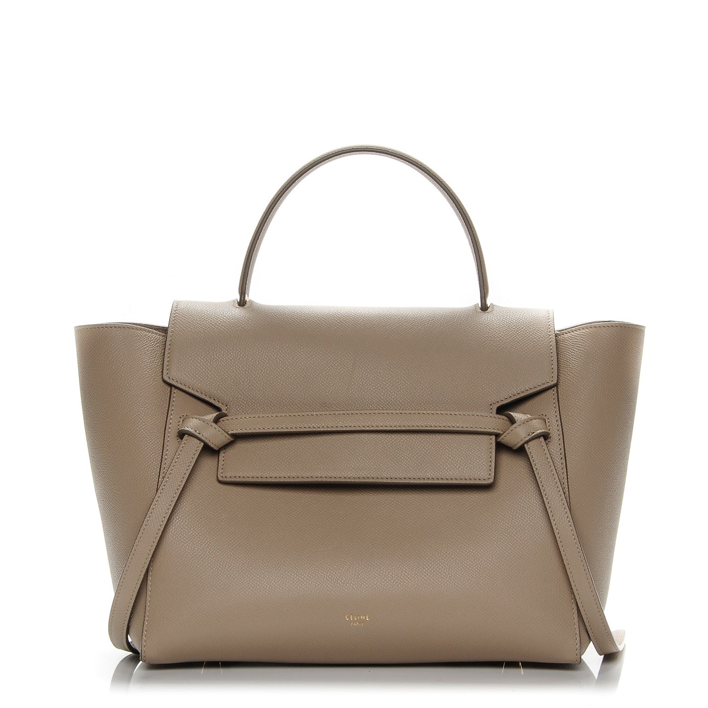 Grained Calfskin Mini Belt Bag Light Taupe