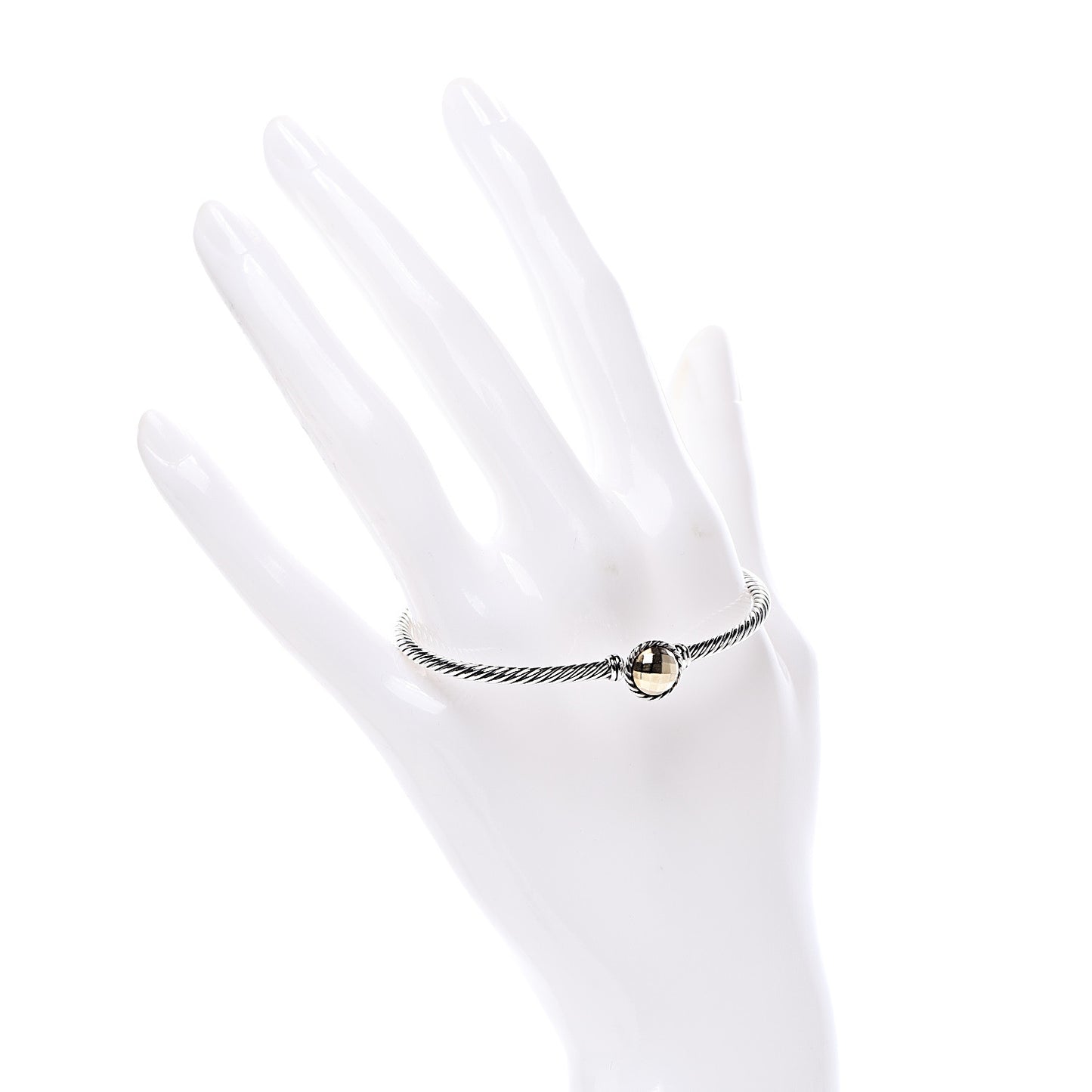 Sterling Silver 18K Yellow Gold 3mm Chatelaine Bracelet