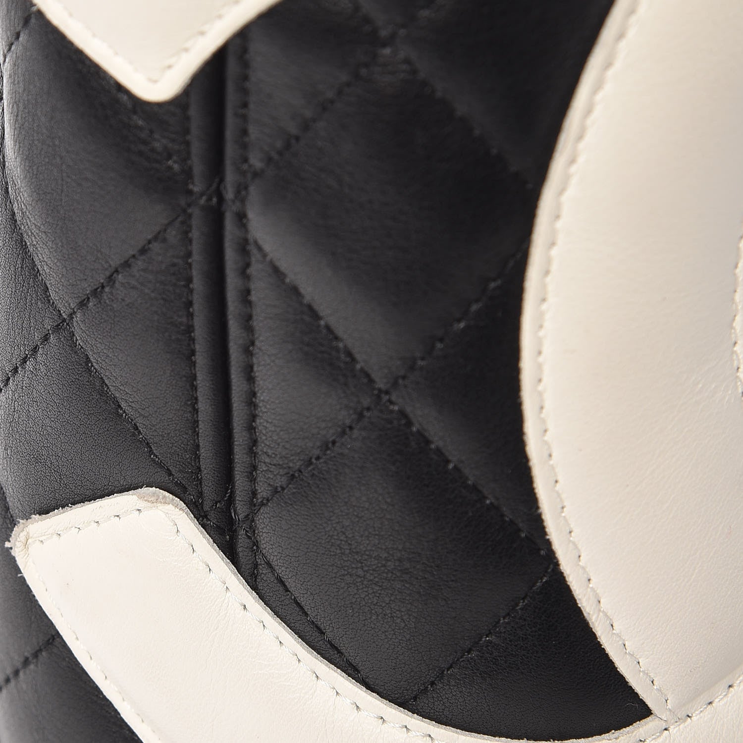 Chanel Calfskin Quilted Large Cambon Tote Black White 17 of 18