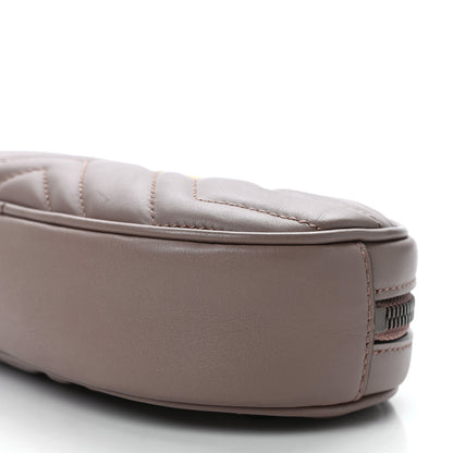 Gucci Calfskin Matelasse GG Marmont Belt Bag 95 38 Porcelain Rose 9 of 11