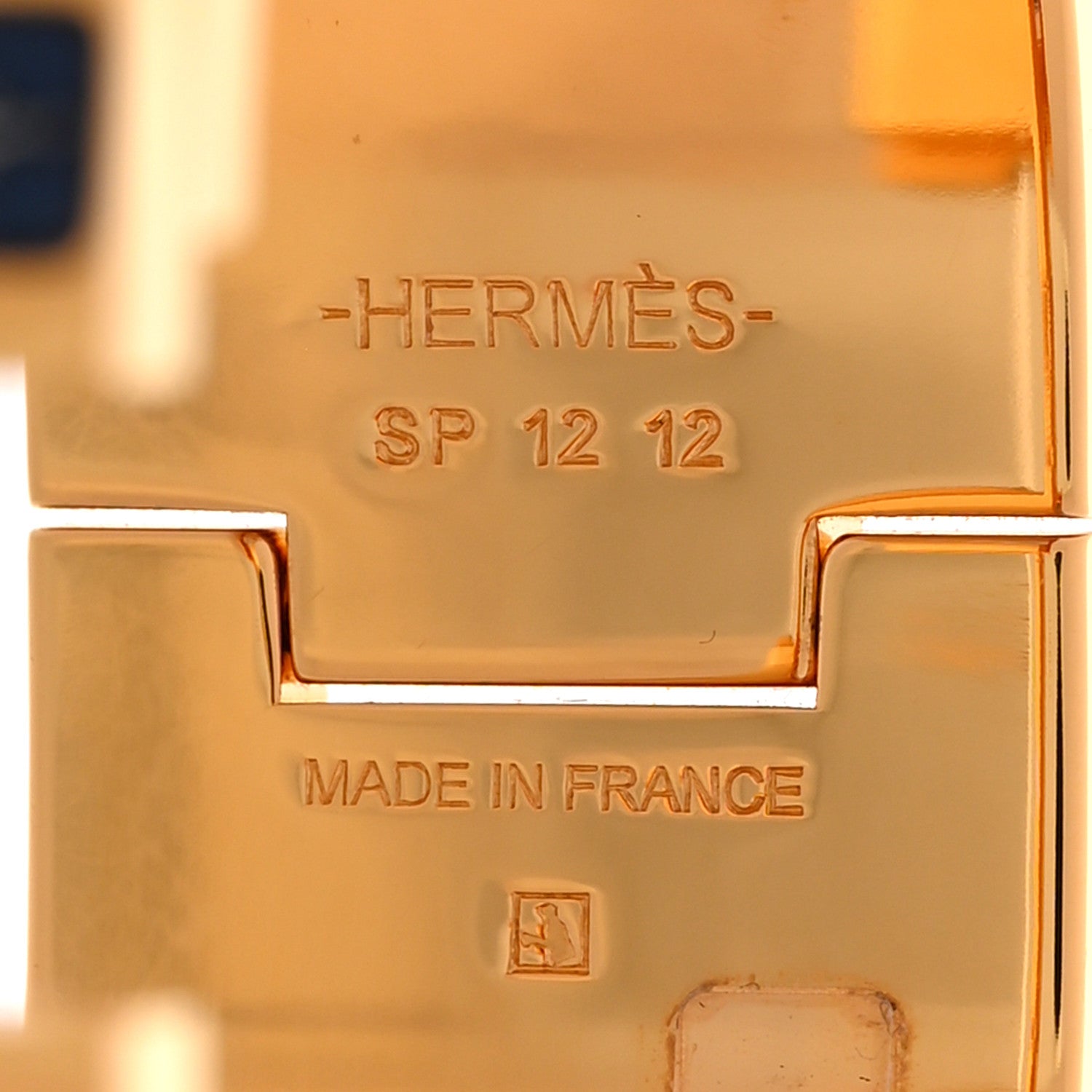 Hermes Enamel Printed Wide Bouquets Selliers Clic Clac H Bracelet PM Ecume 4 of 6