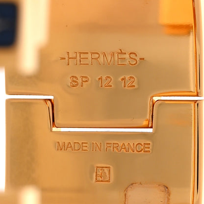 Hermes Enamel Printed Wide Bouquets Selliers Clic Clac H Bracelet PM Ecume 4 of 6