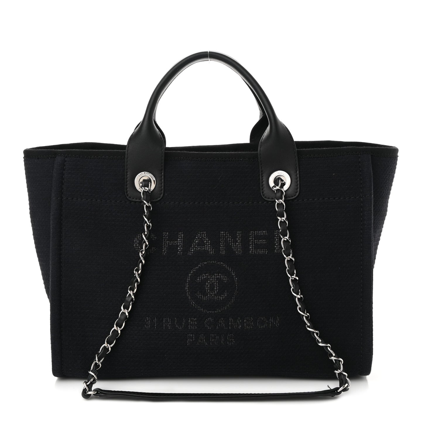 Mixed Fibers Small Deauville Tote Black