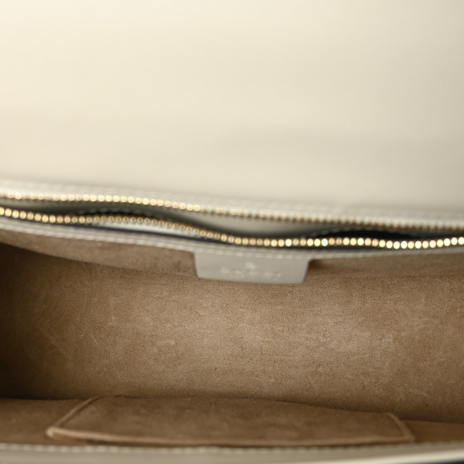 Gucci Calfskin Small Sylvie Shoulder Bag Off White 4 of 7