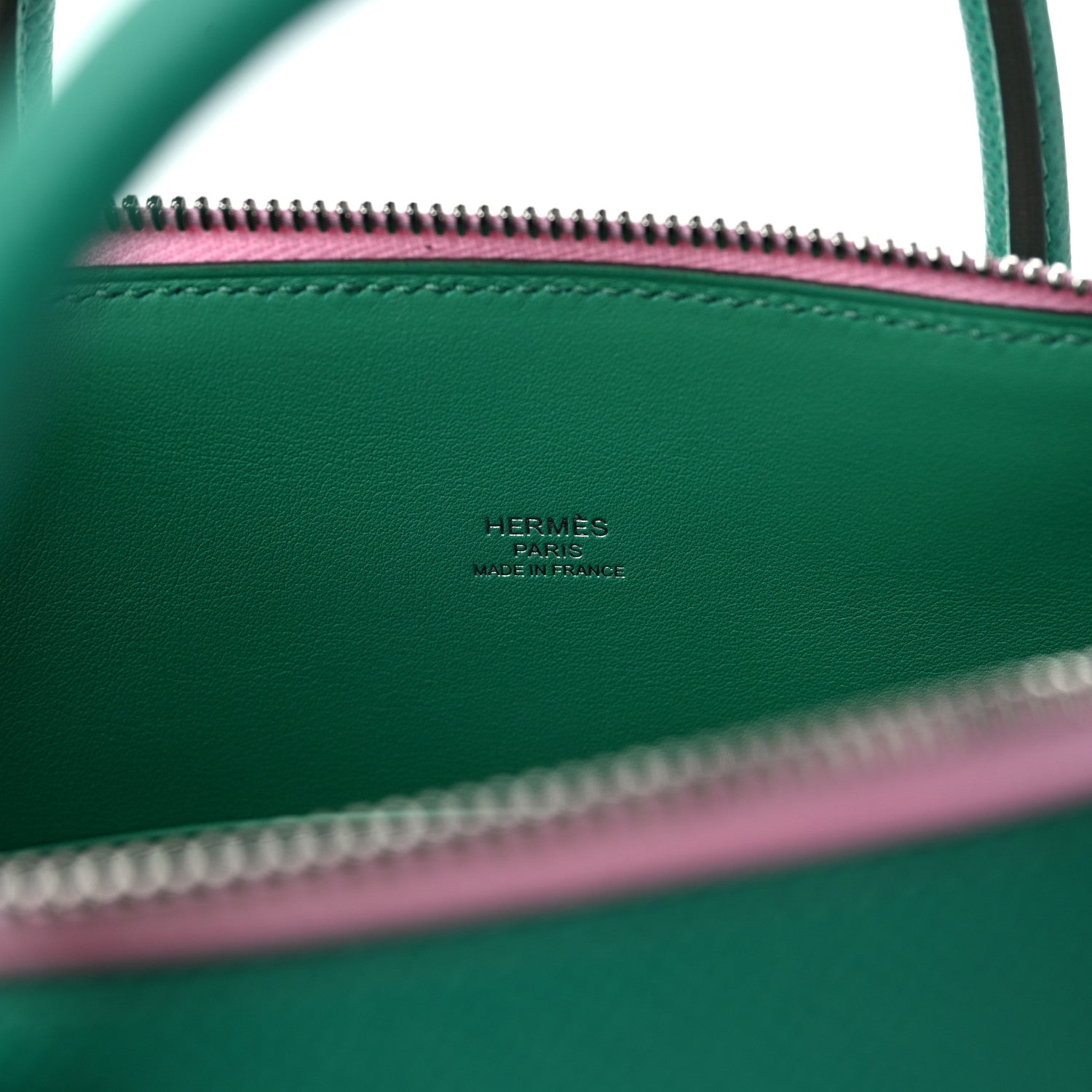 Hermes Epsom Tri-Color 1923 Bolide 25 Jade Nata Mauve Sylvestre 6 of 8