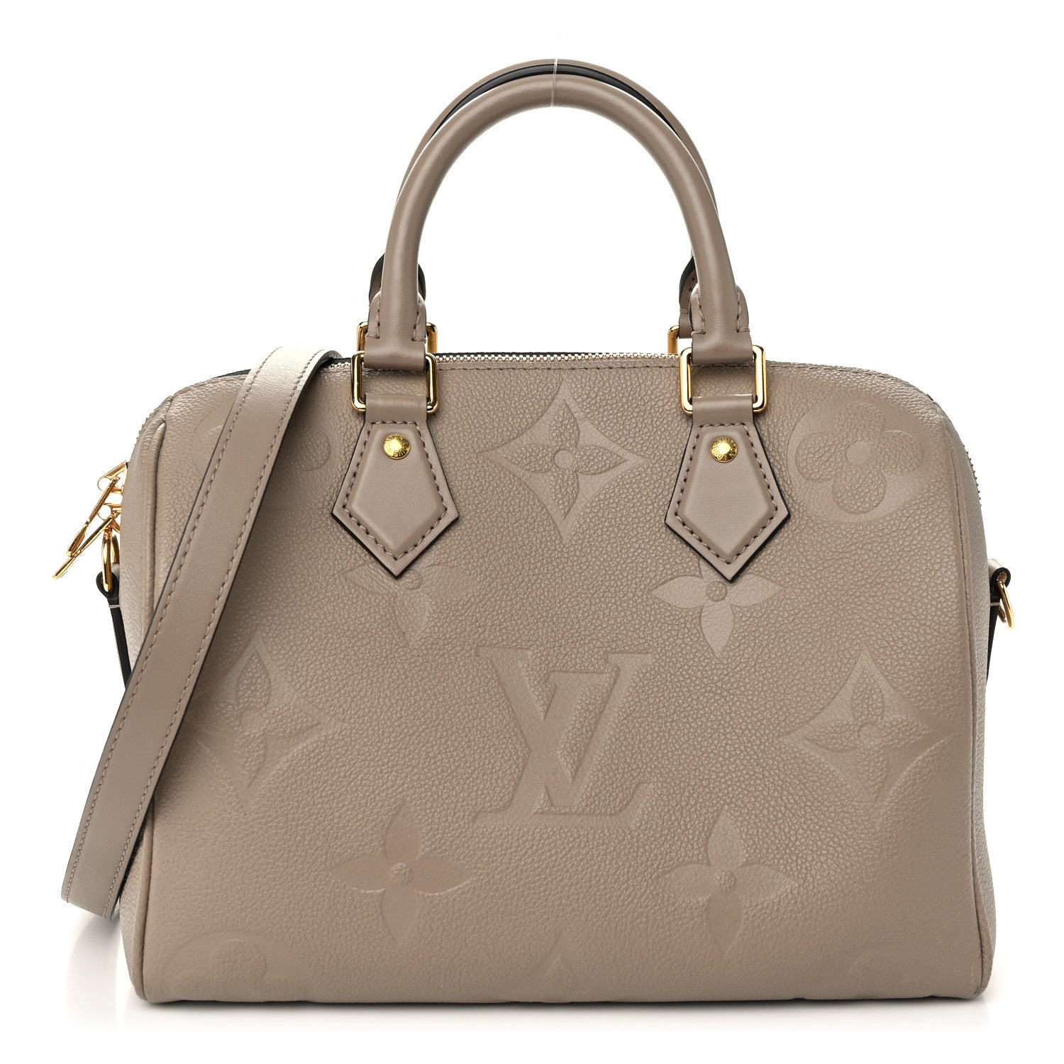 Louis Vuitton Empreinte Monogram Giant Speedy Bandouliere 25 Tourterelle 1 of 9