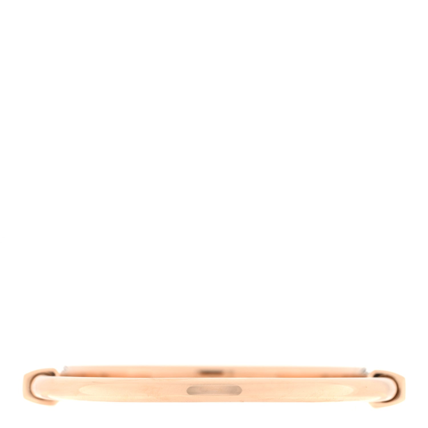 Tiffany 18K Rose Gold Diamond Tiffany Lock Bangle Bracelet 3 of 5
