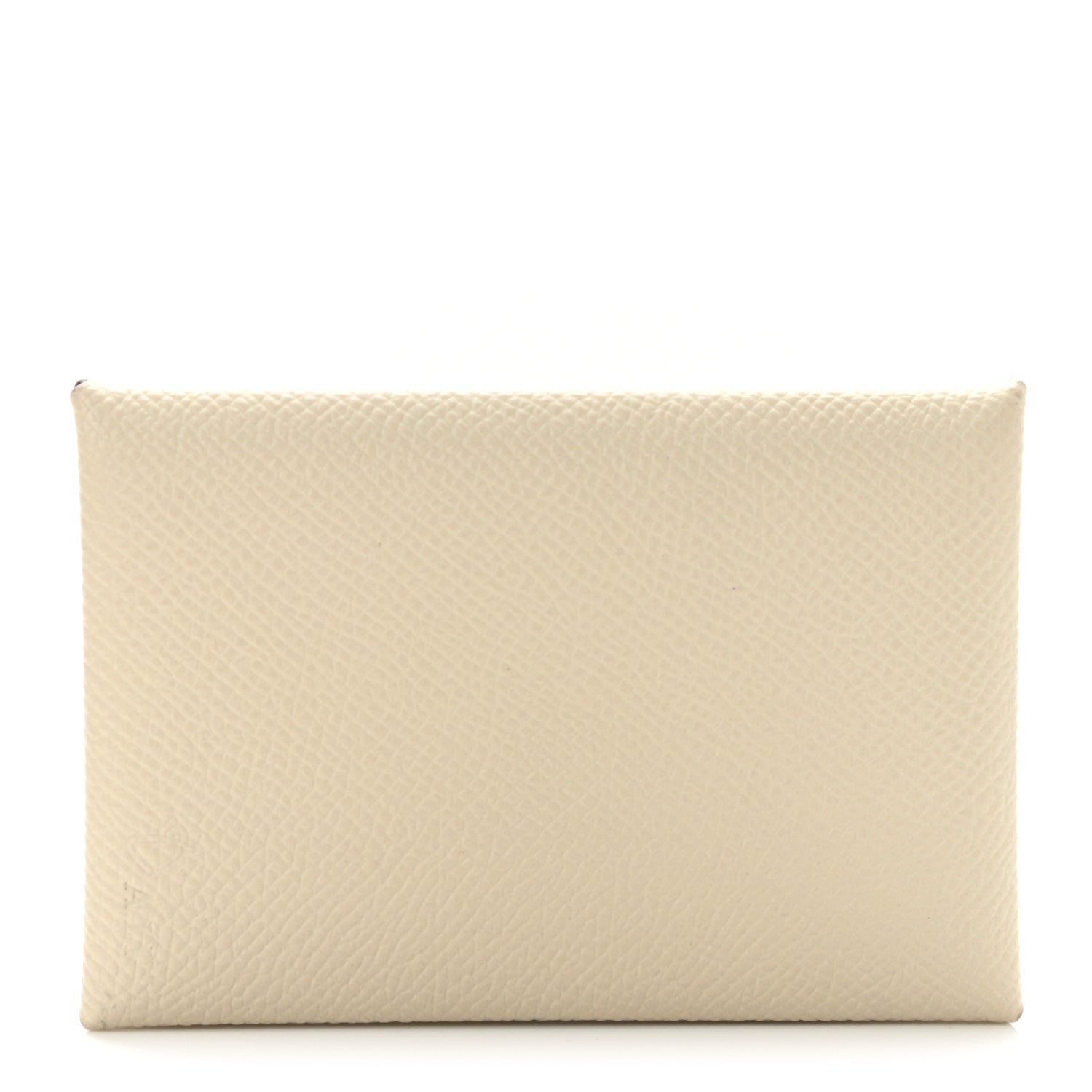 Hermes Epsom Horseshoe Calvi Card Case Craie Black 1 of 9