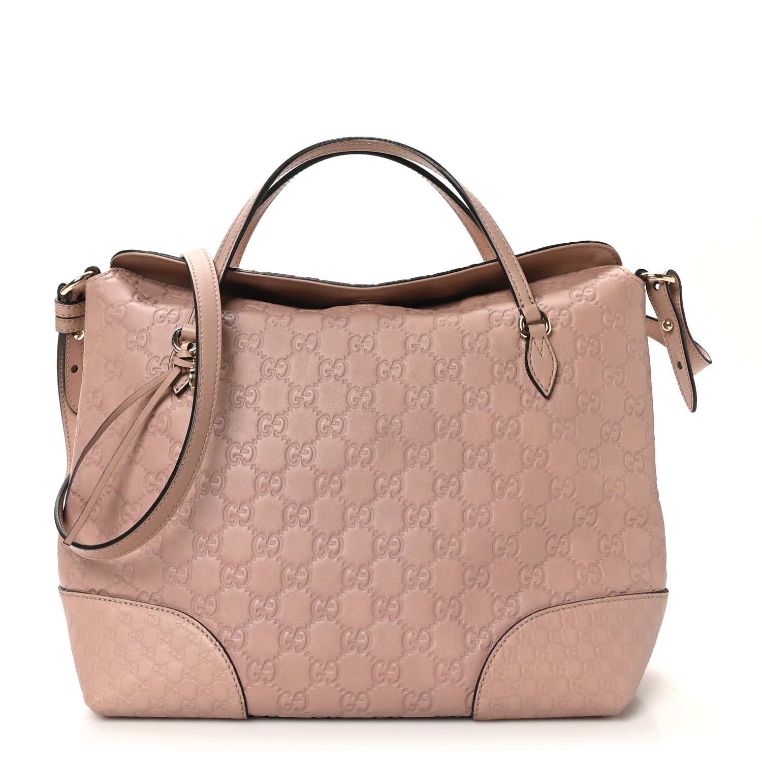 Gucci Guccissima Medium Bree Foldover Tote Soft Pink 1 of 10