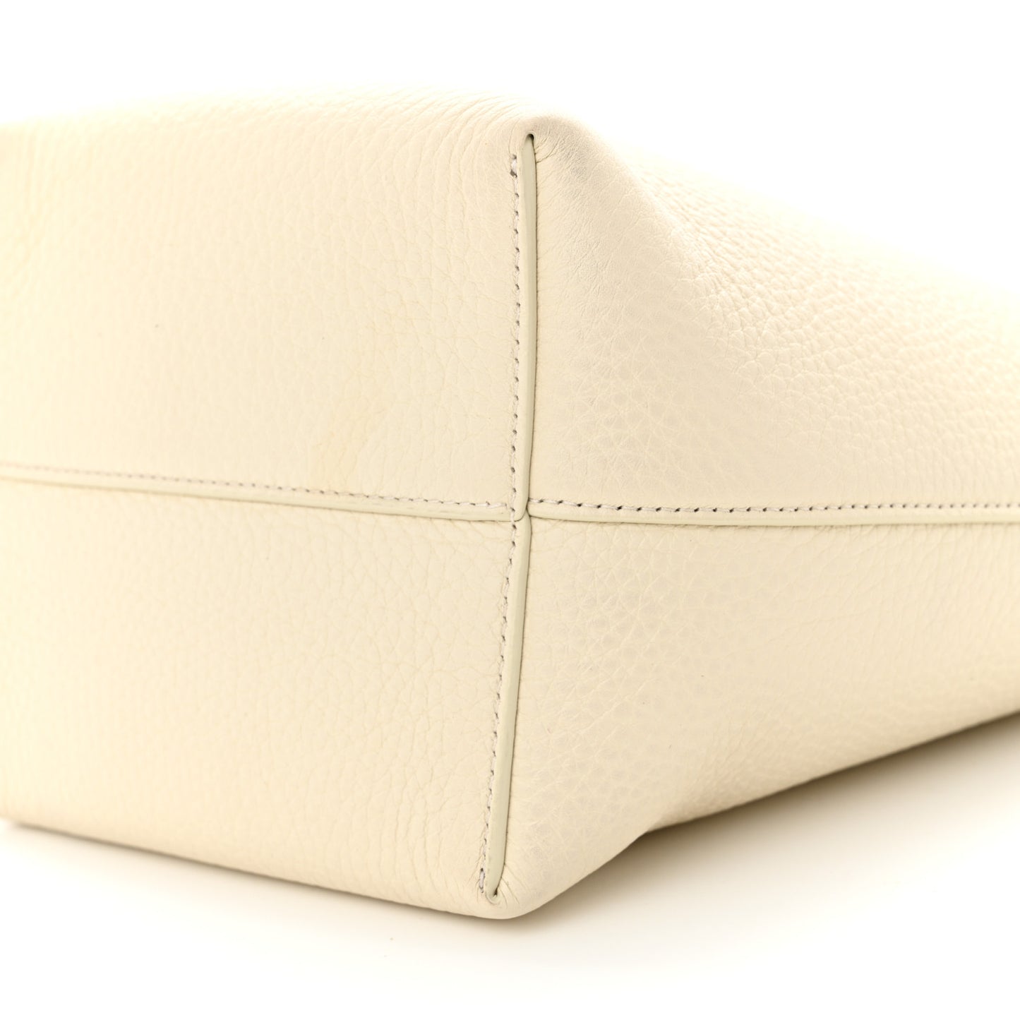 Grained Calfskin Small N/S Park Tote Ivory