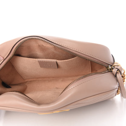Gucci Calfskin Matelasse Small GG Marmont Chain Shoulder Bag Porcelain Rose 5 of 10