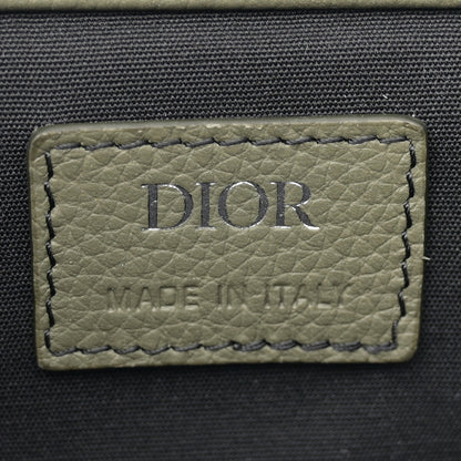 Christian Dior Grained Calfskin Saddle Drawstring Backpack Green 6 of 10