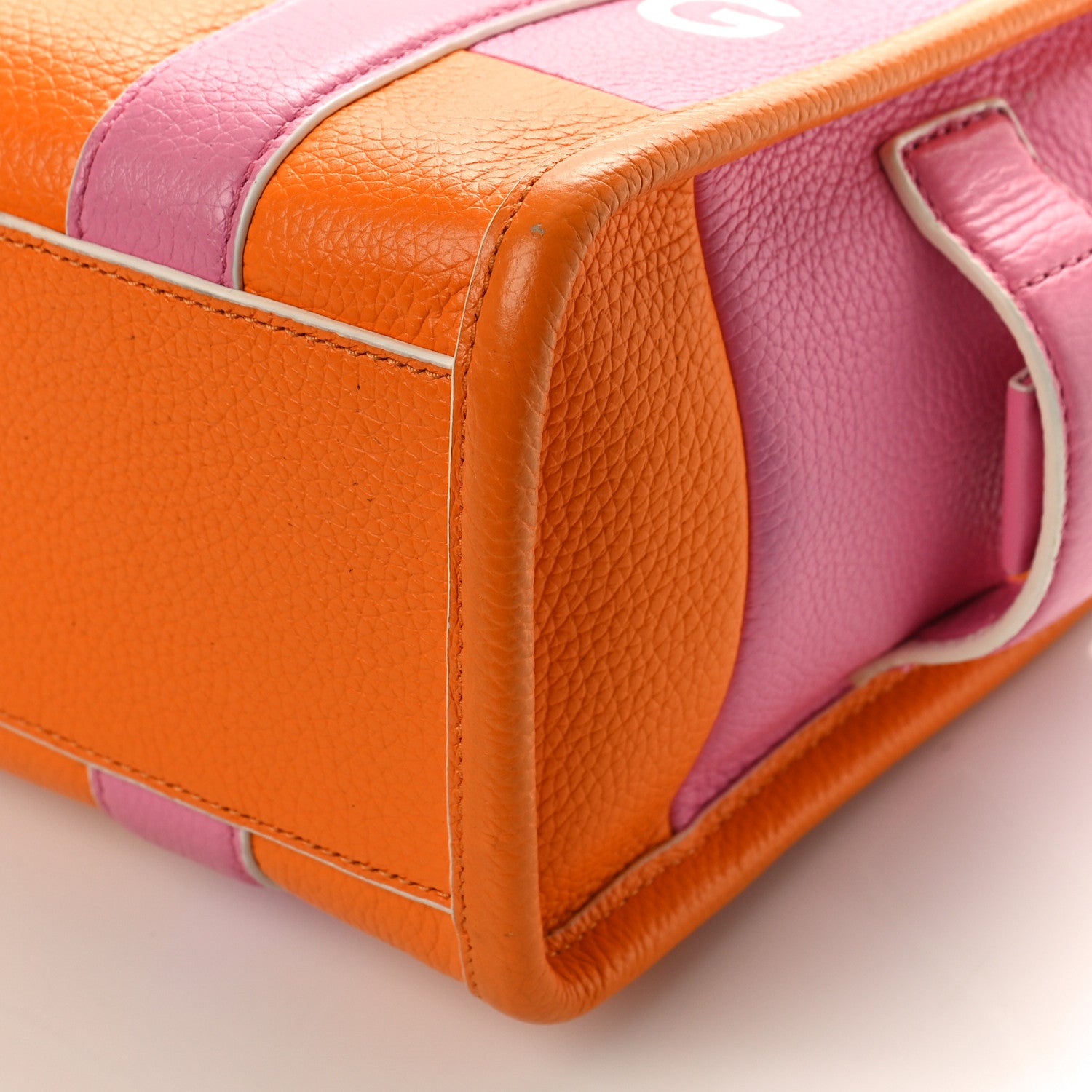 Marc Jacobs Grained Calfskin Small The Tote Bag Pink Orange 8 of 8