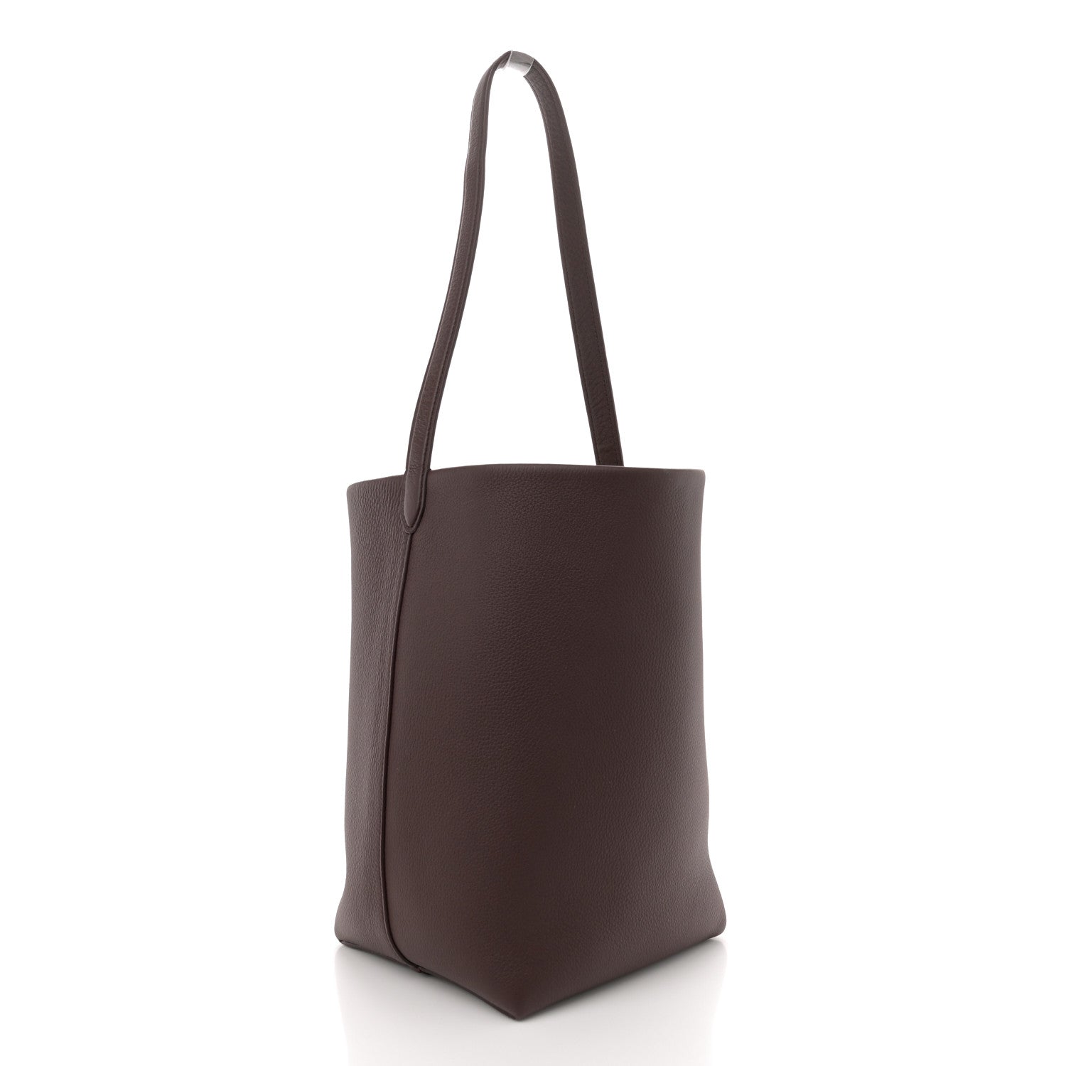The Row Grained Calfskin Medium N/S Park Tote Acajou 3 of 11