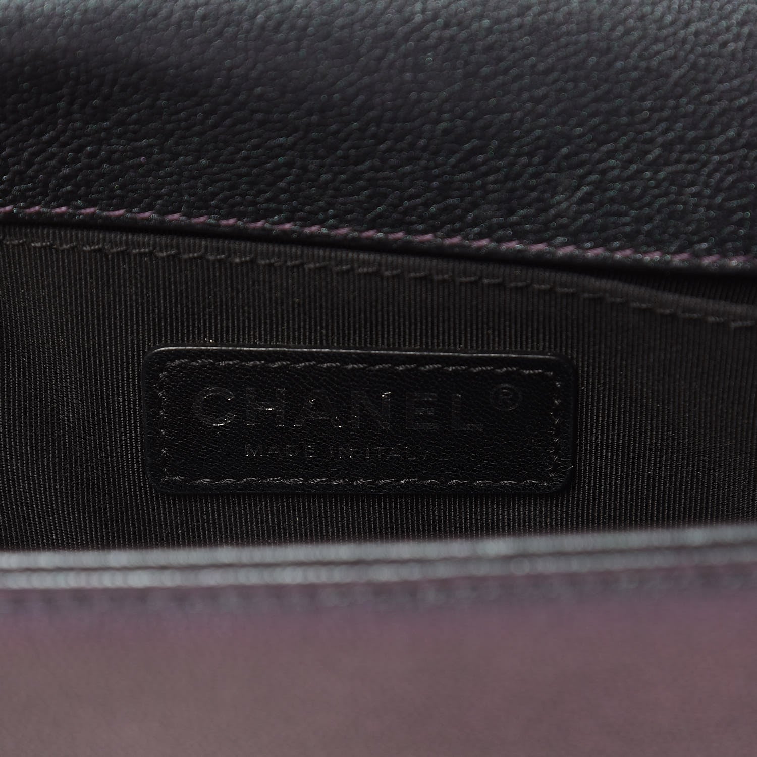 Chanel Iridescent Goatskin Quilted Small Boy Flap Purple 6 of 11