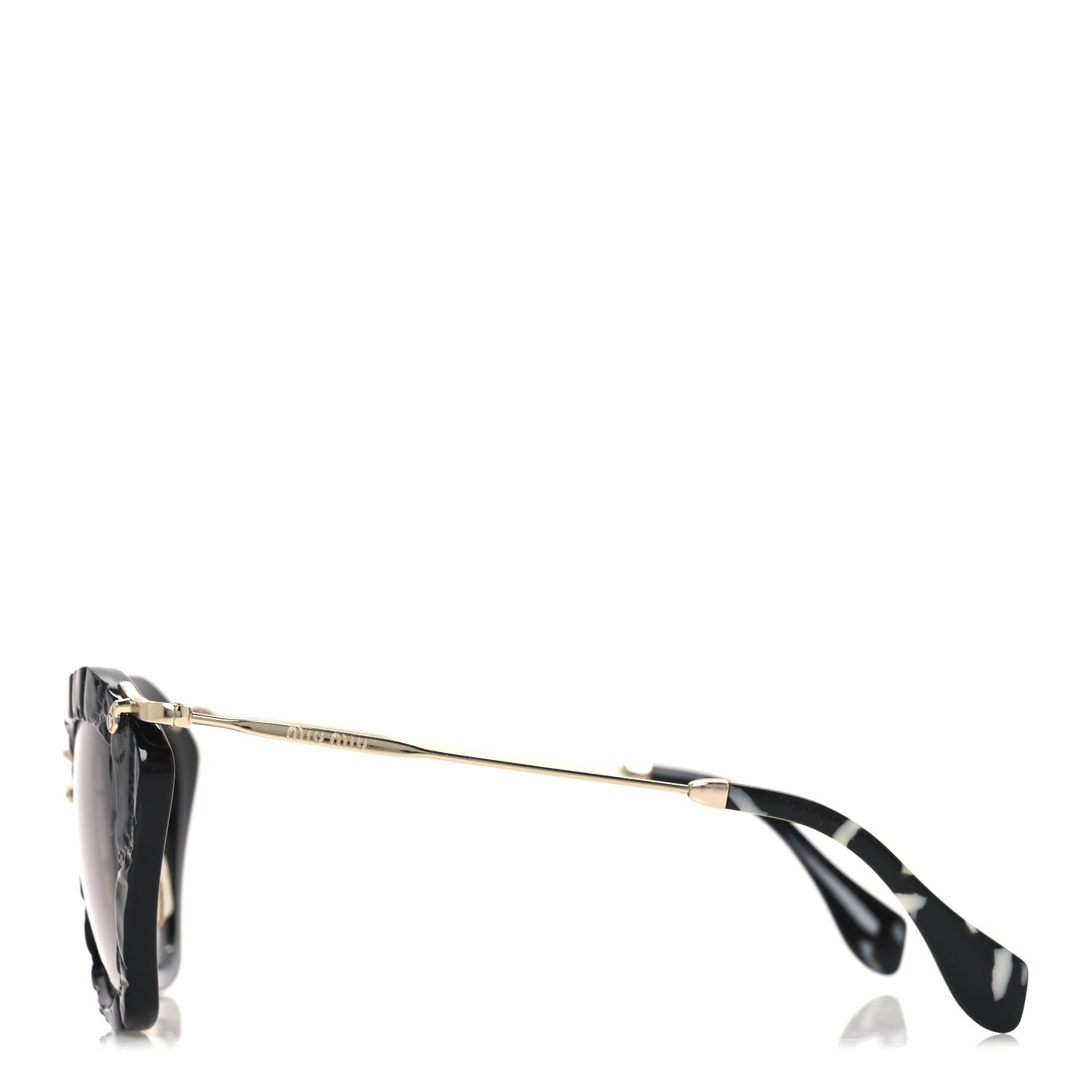 Miu Miu Acetate Cat Eye Sunglasses SMU10N Black 1761638 – FASHIONPHILE