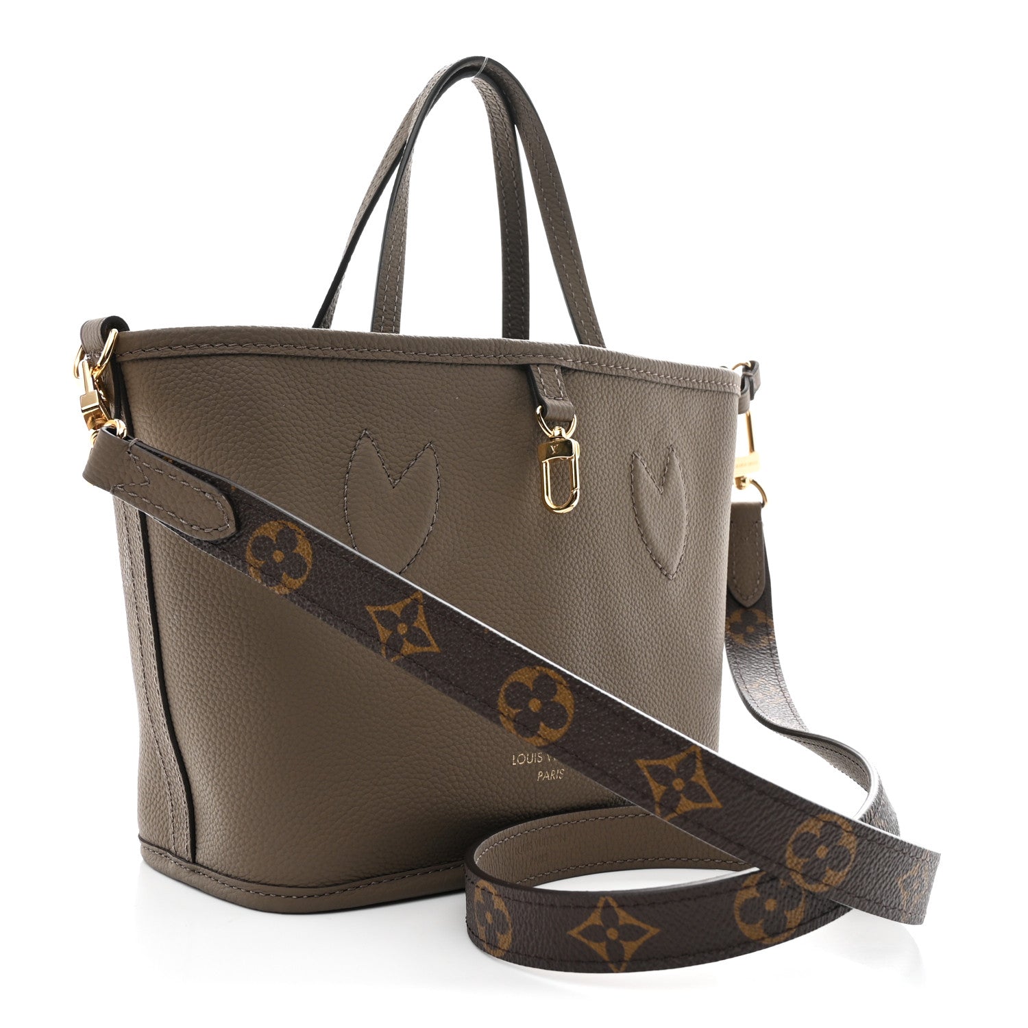 Louis Vuitton Monogram Neverfull Inside Out Bandouliere BB Dark Fango 6 of 19