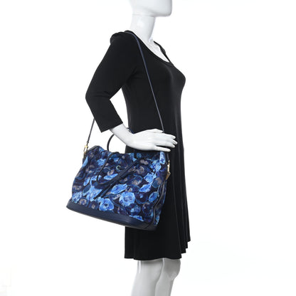 Louis Vuitton Nylon Monogram Ikat Noefull MM Grand Blue 2 of 11