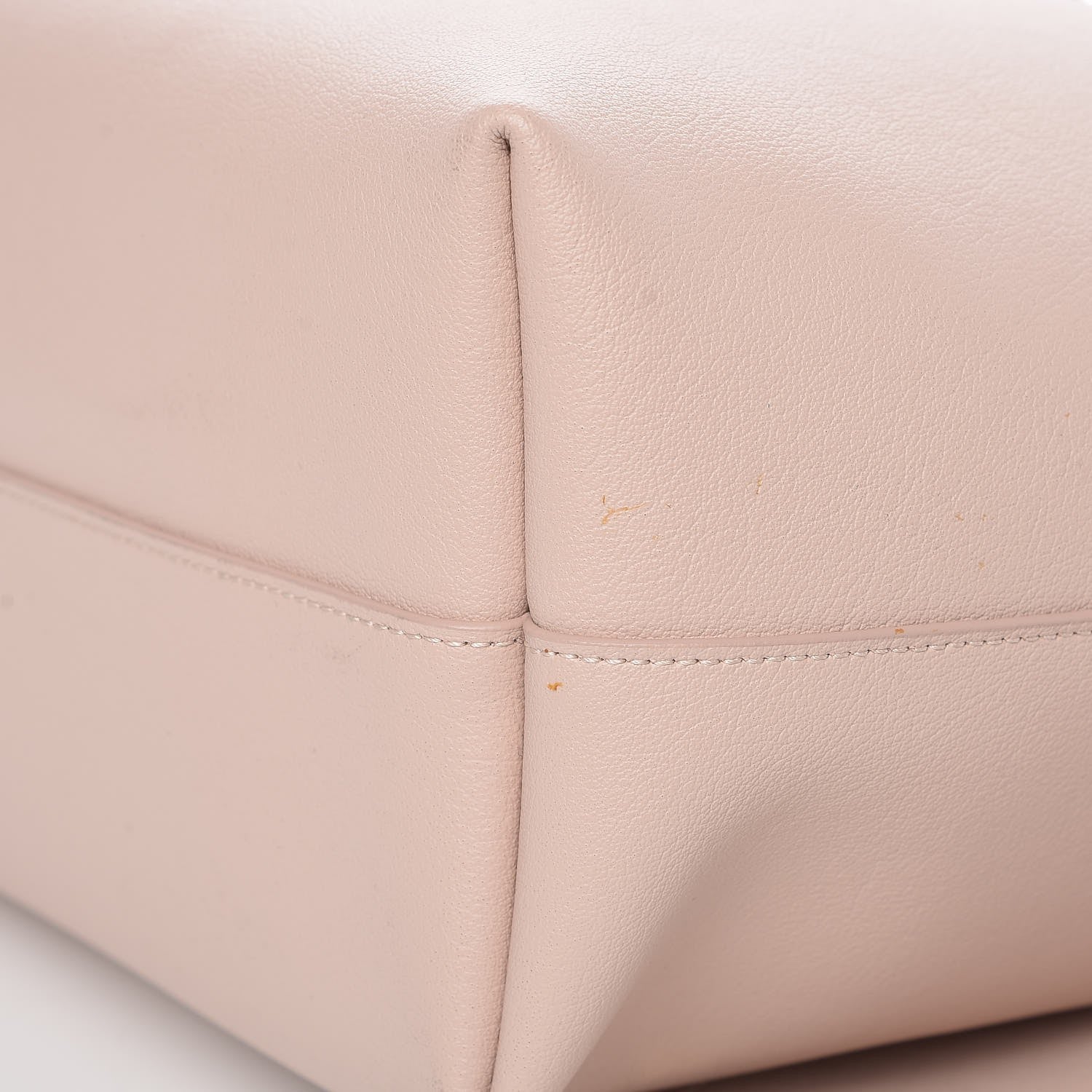 Saint Laurent Calfskin Large Shopping Tote Pale Blush 10 of 10