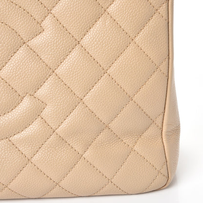 Chanel Caviar Quilted Grand Shopping Tote GST Beige Clair 9 of 13