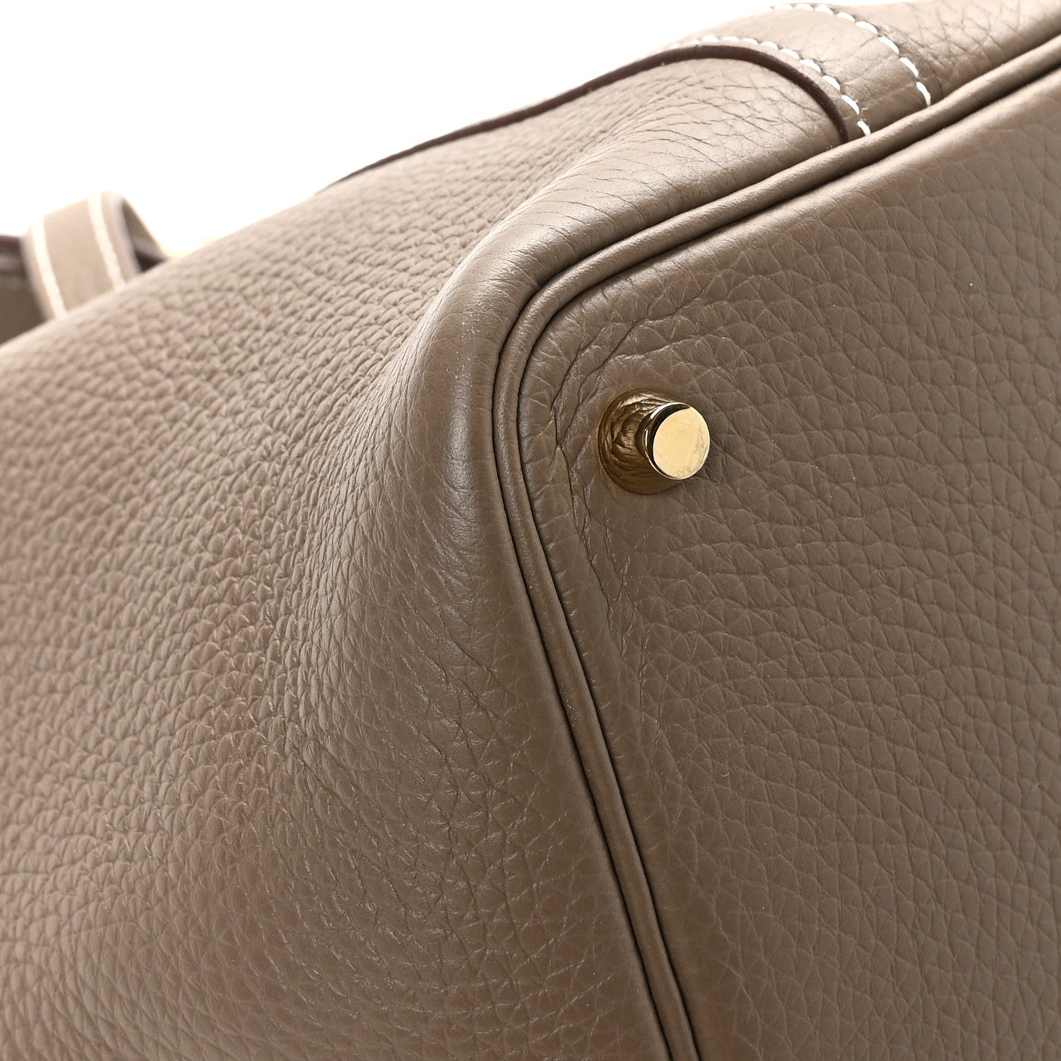 Hermes Taurillon Clemence Picotin Lock 18 PM Etoupe 9 of 12