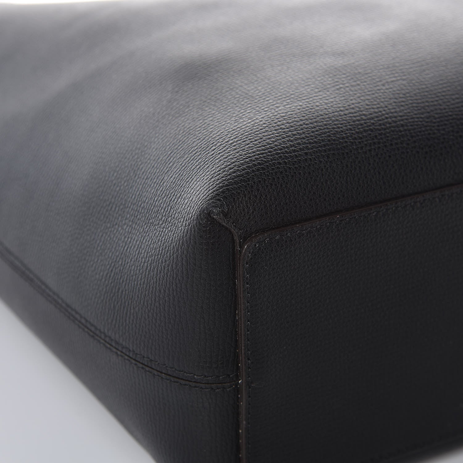 Burberry Grainy Calfskin Haymarket Check Medium Reversible Tote Black 23 of 30