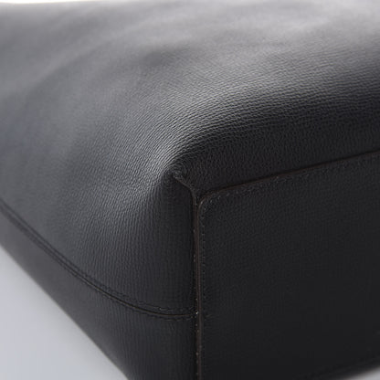 Burberry Grainy Calfskin Haymarket Check Medium Reversible Tote Black 23 of 30