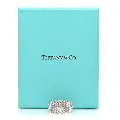 Tiffany Sterling Silver Somerset Mesh Ring 49 5 5 of 5