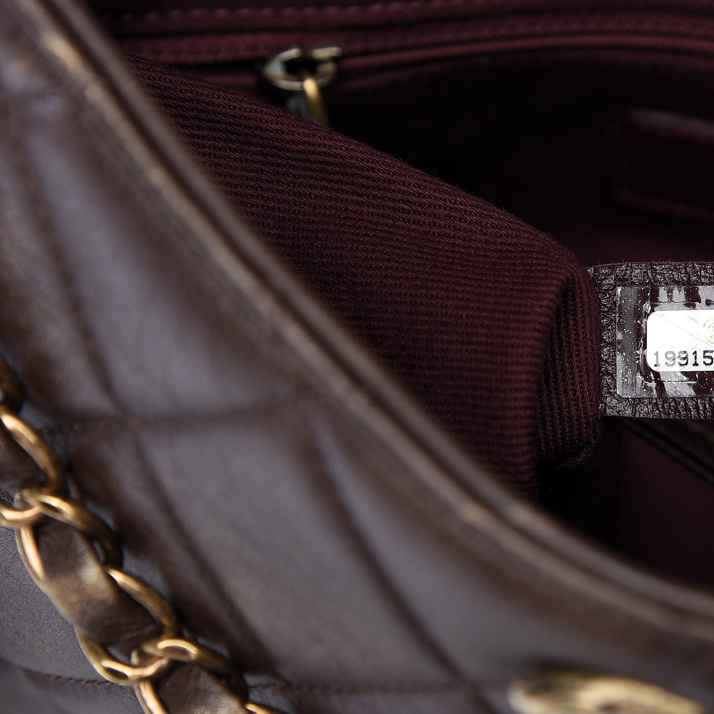Calfskin Quilted Into The Fringe Hobo Brown