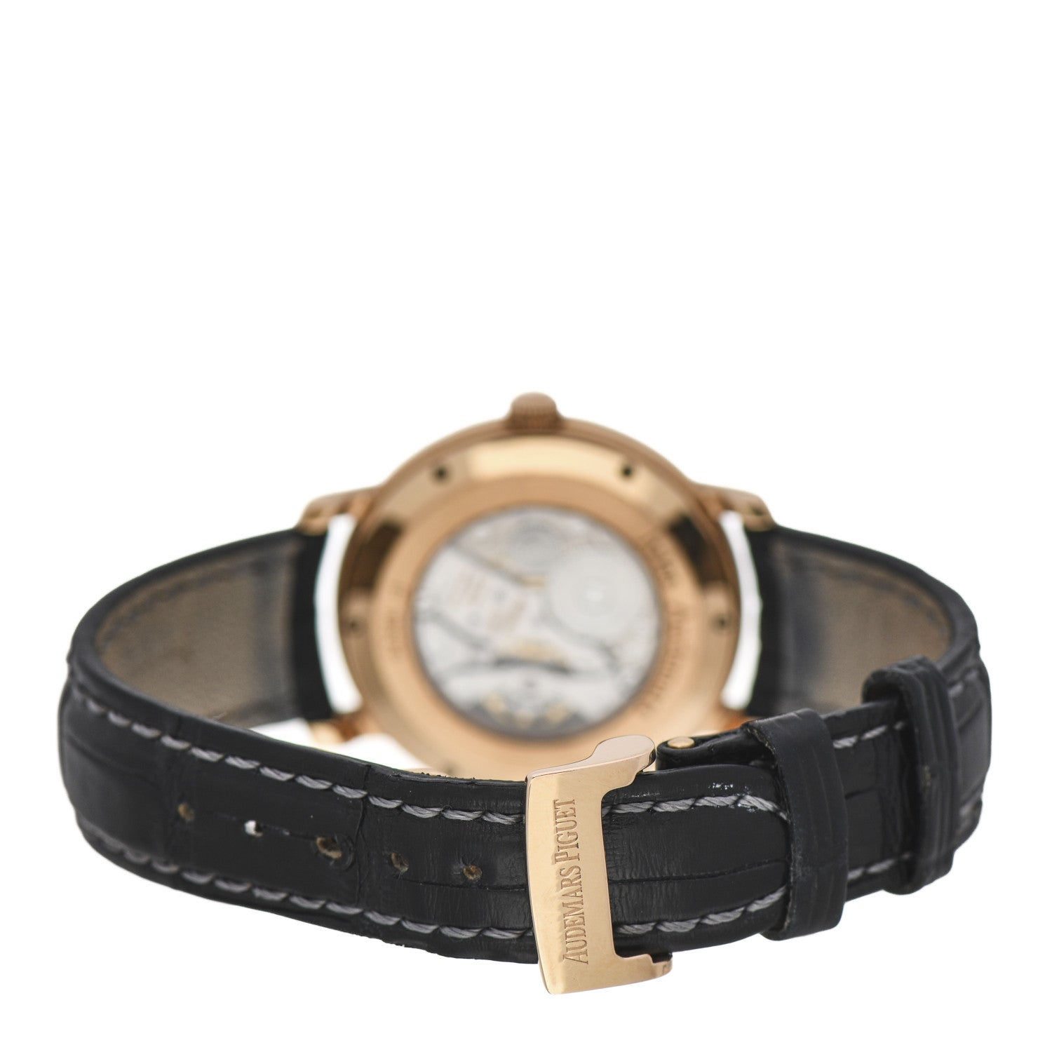 Audemars Piguet 18K Rose Gold Alligator 36mm Jules Piguet Manual Winding Watch 25955OR.OO.D002CR.01 3 of 6